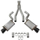 aFe Mach Force-Xp 3in CB Stainless Steel Dual Exhaust System w/ Black Tips 09-15 Cadillac CTS-V