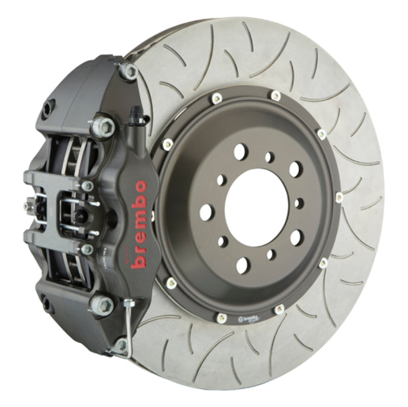 Brembo 05-14 Mustang GT PISTA Front Race BBK 4 Piston Billet 2pc380x34x6 5a 2pc Rotor T3-Clear HA