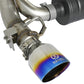 aFe Takeda 3in 304 SS Cat-Back Exhaust System w/ Blue Flame Tip 16-18 Ford Focus RS I4-2.3L (t)