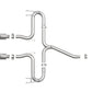 aFe Takeda 2-1/2in 304 SS Axle-Back Exhaust w/Polished Tips 17-20 Honda Civic Sport L4-1.5L (t)