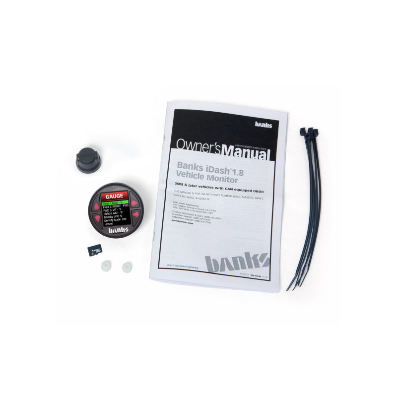 Banks Power iDash 1.8 DataMonster Universal CAN Gauge for use w/Banks Bus Modules