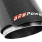 aFe MACH Force-Xp 409 SS Clamp-On Exhaust Tip 2.5in. Inlet / 4in. Outlet / 7in. L - Carbon