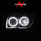 ANZO 2006-2009 Toyota 4Runner Projector Headlights w/ Halo Black