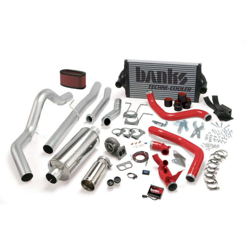 Banks Power 94-97 Ford 7.3L CCLB Man PowerPack System - SS Single Exhaust w/ Chrome Tip