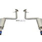 aFe Takeda 16-17 Lexus RC 200T 2.0L (t) 2in. SS Axle-Back Exhaust System w/Polished Blue Tips