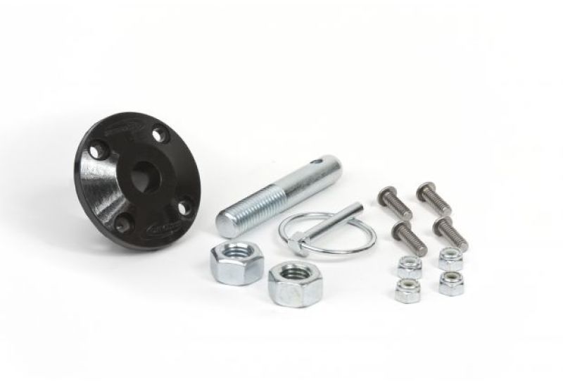 Daystar Hood Pin Kit Black Single Incl Polyurethane Isolator Pin Spring Clip and Related Hardware