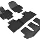 3D MAXider 20-23 Toyota Highlander Gas 8-Seat Kagu Black Floor Mat - Row 1/2/3