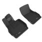 3D Maxpider 20-22 Chevrolet Corvette C8 20-22 Kagu Floor Mats - Black R1