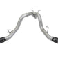 aFe ATLAS 4in DPF-Back Alum Steel Exhaust System w/Dual Exit Black Tip 2017 GM Duramax 6.6L (td)