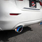 aFe Takeda 2.5in 304 SS Cat-Back Exhaust System w/ Blue Flame Tips 16-18 Infiniti Q50 V6-3.0L (tt)