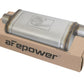 aFe MACHForce XP SS Muffler 3in Center Inlet / 3in Offset Outlet 18in L x 9in W x4in H Body