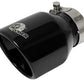 aFe MACH Force-Xp 409 SS Clamp-On Exhaust Tip 2.5in. Inlet / 4in. Outlet / 6in. L - Black