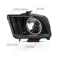 ANZO 2005-2009 Ford Mustang Crystal Headlights w/ Halo Black (CCFL)