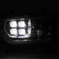 AlphaRex 07-13 Toyota Tundra (w/Lvl Adj) NOVA LED Proj Headlights Plank Alpha Blk w/Seq Signal/RDL