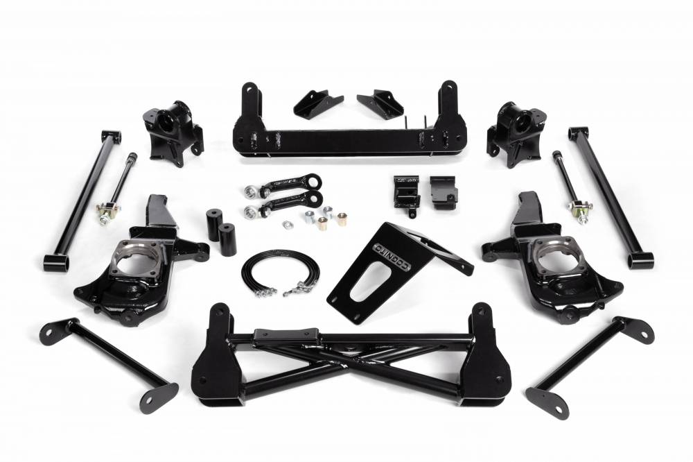 Cognito 7-9 Inch Non-Torsion Bar Drop Front Suspension Lift Kit For 11-19 Silverado/Sierra 2500HD/3500HD 2WD Stabilitrak