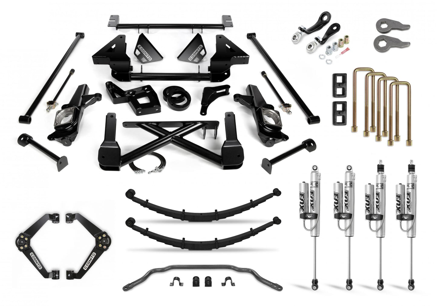 Cognito 12-Inch Performance Lift Kit with Fox PSRR 2.0 Shocks for 01-10 Silverado/Sierra 2500/3500 2WD/4WD