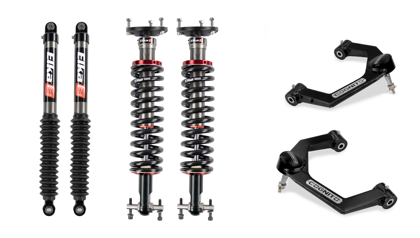 Cognito 1-Inch Performance Leveling Kit With Elka 2.0 IFP Shocks for 19-22 Silverado Trail Boss/Sierra AT4 1500 4WD