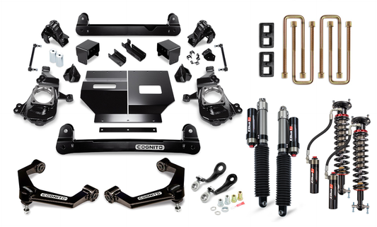 Cognito 4-Inch Elite Lift Kit with Elka 2.5 reservoir shocks for 20-22 Silverado/Sierra 2500/3500 2WD/4WD