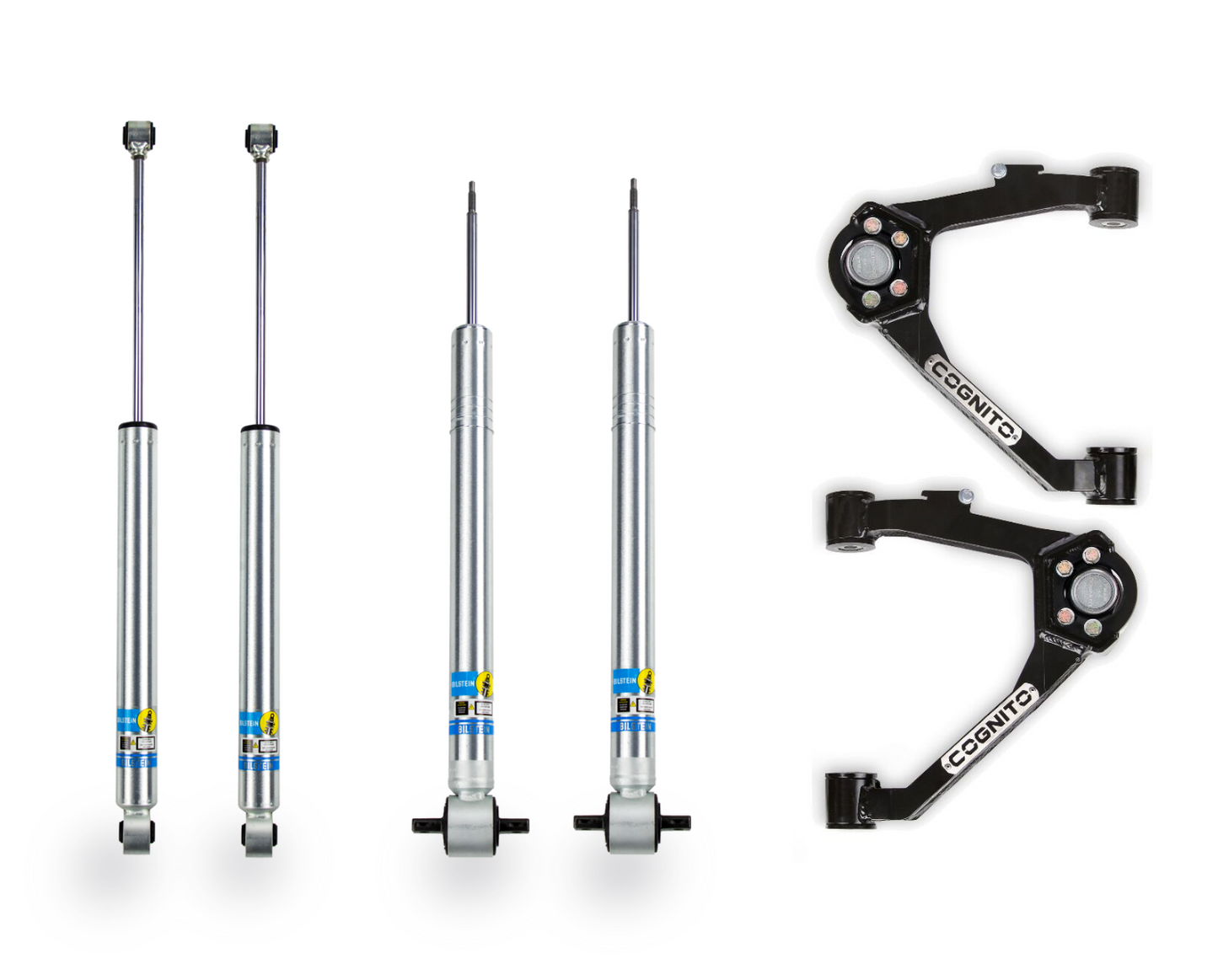 Cognito 3-Inch Standard Leveling Kit With Bilstein 5100 Shocks for 14-18 Silverado/Sierra 1500 2WD/4WD With OEM Stamped Steel/ Cast Aluminum Control Arms